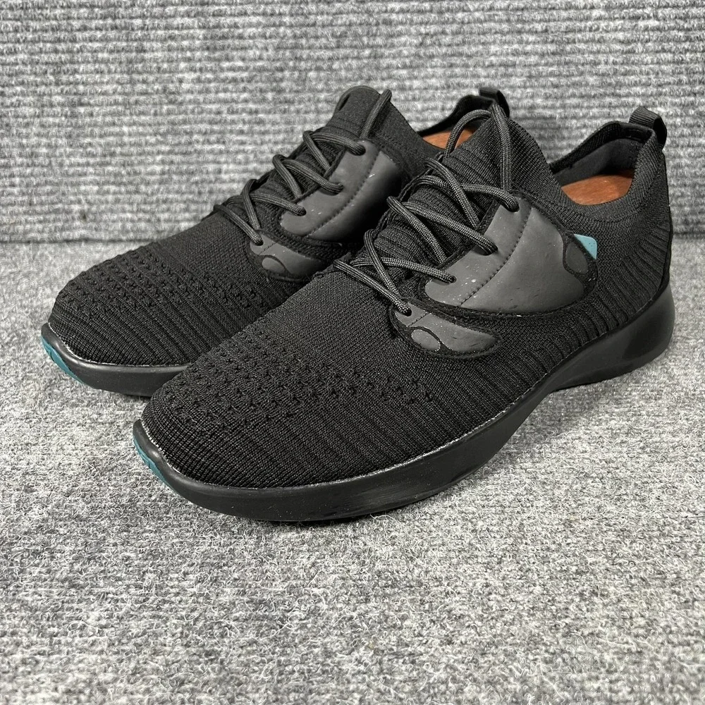 Vessi Everyday Move Shoes Mens Size 11 Black Knit Walking Athletic Sneakers‎